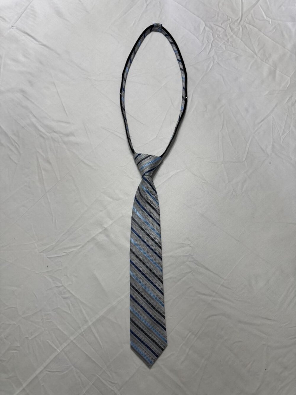 Calvin Klein Grey Striped Tie Boys
